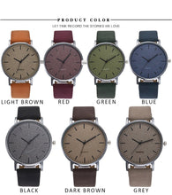 Load image into Gallery viewer, Geneva Men's Retro Leather Strap Quartz Watch