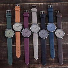 Load image into Gallery viewer, Geneva Men's Retro Leather Strap Quartz Watch
