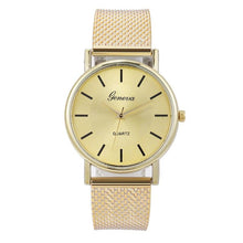 Load image into Gallery viewer, Geneva Woman's Single Color Quartz Watch Mesh Strap