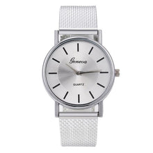 Load image into Gallery viewer, Geneva Woman's Single Color Quartz Watch Mesh Strap