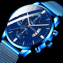 Load image into Gallery viewer, Geneva Men's Standout Luxury Calendar Watch