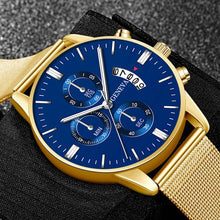 Load image into Gallery viewer, Geneva Men&#39;s Standout Luxury Calendar Watch
