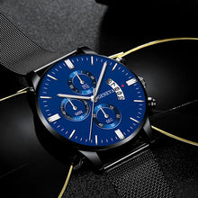 Load image into Gallery viewer, Geneva Men&#39;s Standout Luxury Calendar Watch
