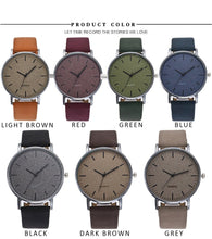 Load image into Gallery viewer, Geneva Men&#39;s Retro Leather Strap Quartz Watch
