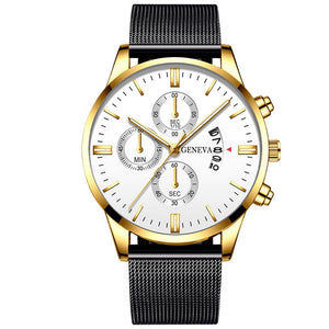 Geneva Men's Standout Luxury Calendar Watch