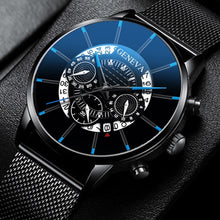 Load image into Gallery viewer, Geneva Men&#39;s Calendar Mesh Strap Watch
