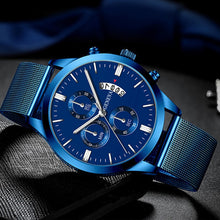 Load image into Gallery viewer, Geneva Men&#39;s Standout Luxury Calendar Watch
