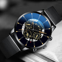 Load image into Gallery viewer, Geneva Men&#39;s Calendar Mesh Strap Watch
