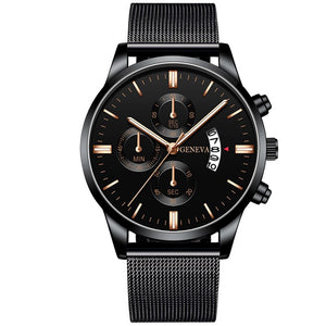 Geneva Men's Standout Luxury Calendar Watch