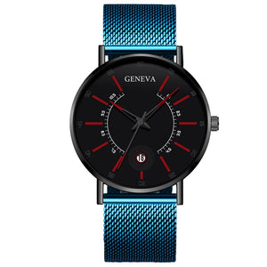 Geneva Men's Ultra Thin Minimalist Watch