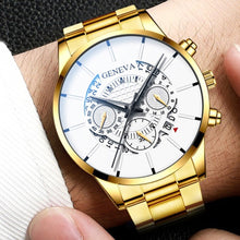 Load image into Gallery viewer, Geneva Men&#39;s Luxury Calendar Watch
