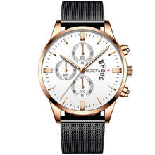 Load image into Gallery viewer, Geneva Men&#39;s Standout Luxury Calendar Watch
