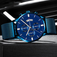 Load image into Gallery viewer, Geneva Men&#39;s Standout Luxury Calendar Watch
