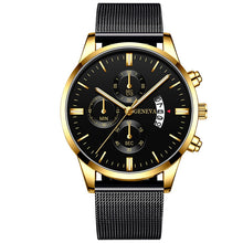 Load image into Gallery viewer, Geneva Men&#39;s Standout Luxury Calendar Watch
