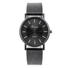 Load image into Gallery viewer, Geneva Woman&#39;s Single Color Quartz Watch Mesh Strap
