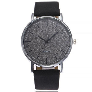 Geneva Men's Retro Leather Strap Quartz Watch