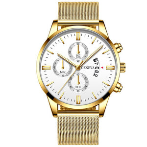 Geneva Men's Standout Luxury Calendar Watch